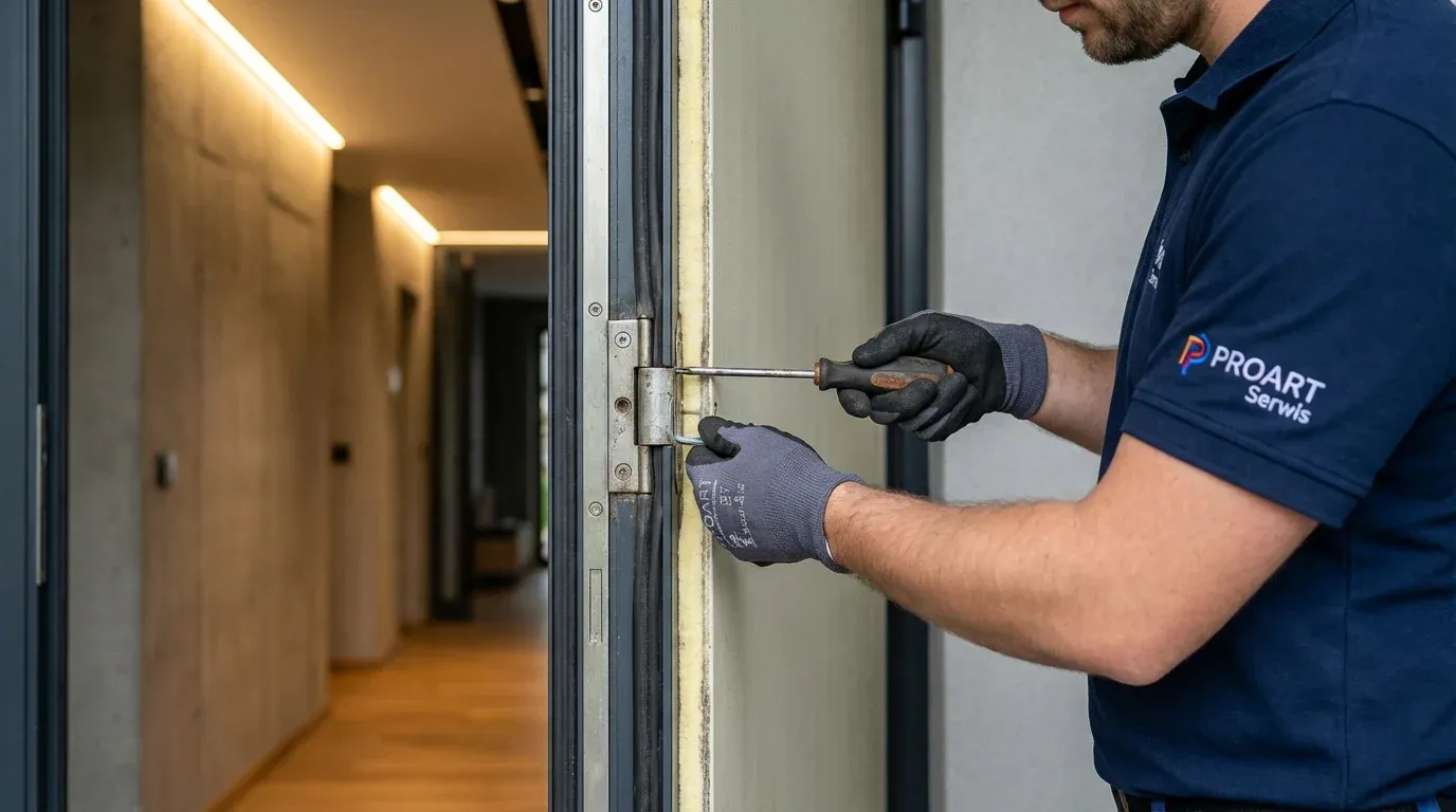 Regulacja drzwi zewnętrznych na zawiasach Śląsk